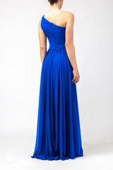 ONE SHOULDER GOWN - Royal Blue