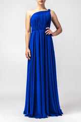 ONE SHOULDER GOWN - Royal Blue